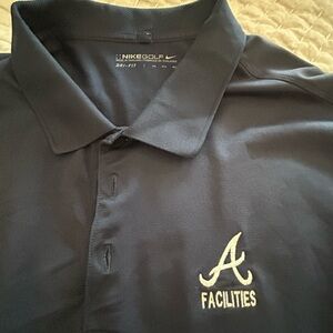 Atlanta Braves Facilities Nike Golf Shirt men’s size 3XL